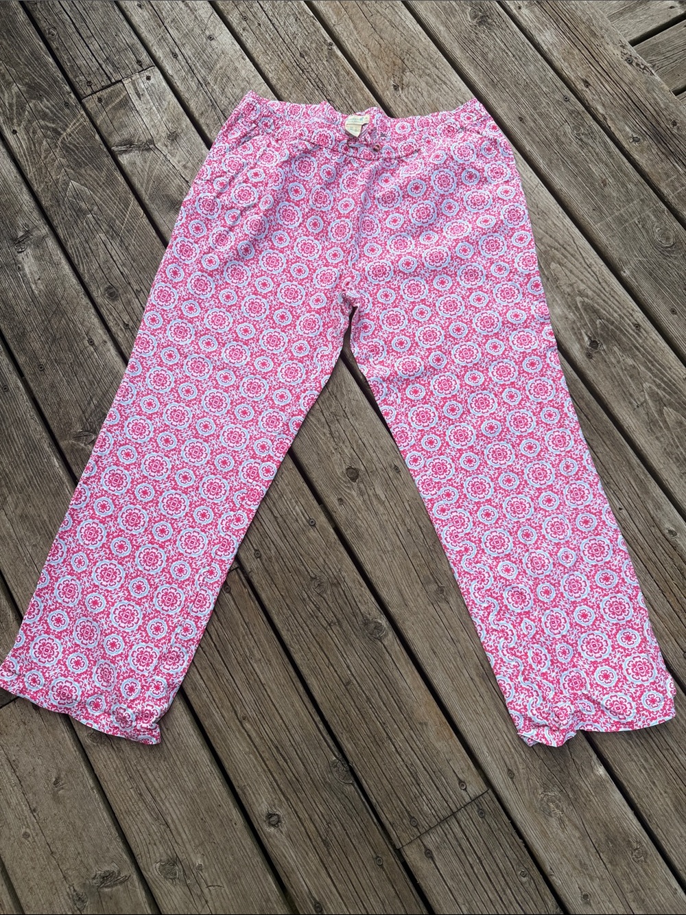 Women’s Pink Patterned Pajama Pants